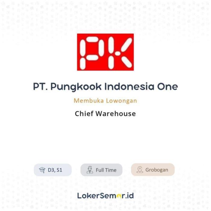 Gaji pt pungkook grobogan