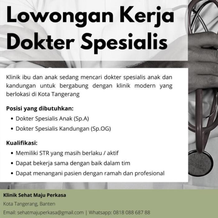 Gaji dokter spesialis kandungan
