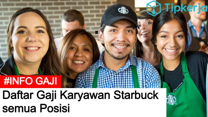 Gaji pegawai starbucks