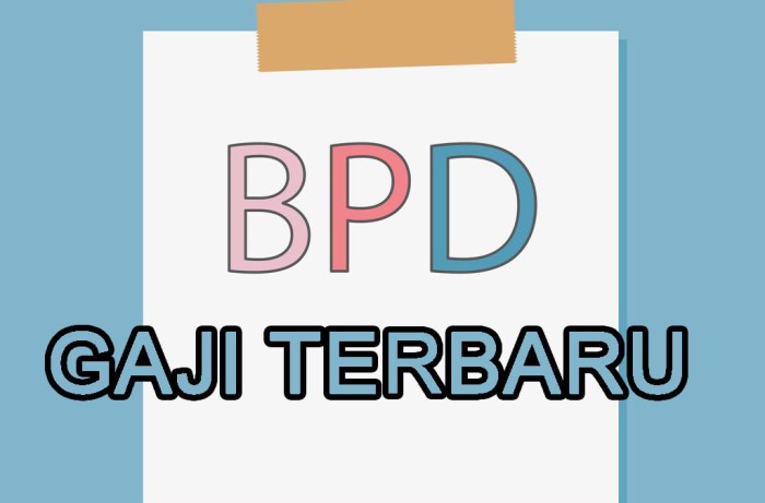 Gaji bpd jambi
