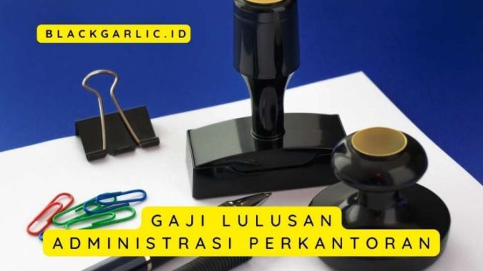 Gaji officer administrasi