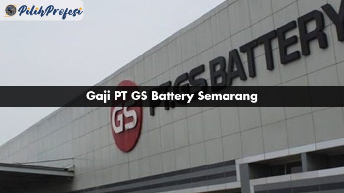 Gaji pt gs battery