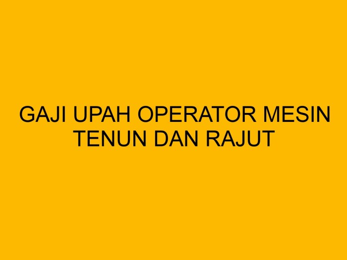 Gaji operator mesin gerinda