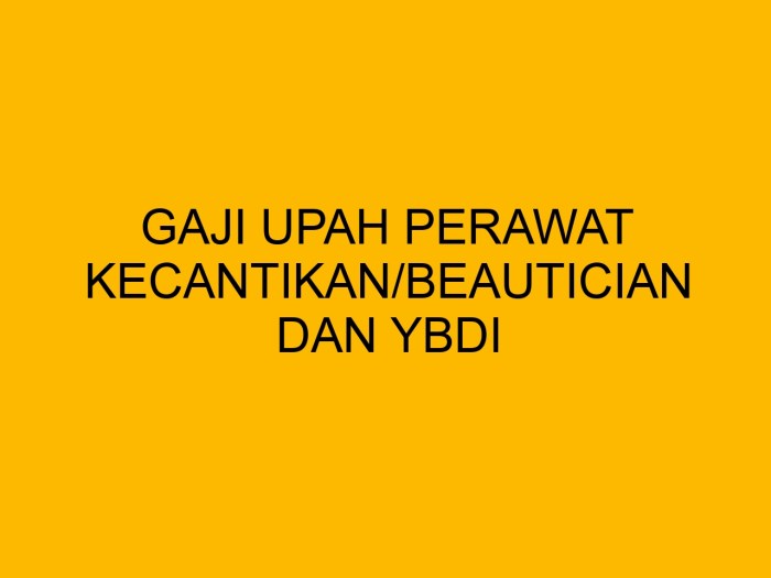 Gaji beautician 2