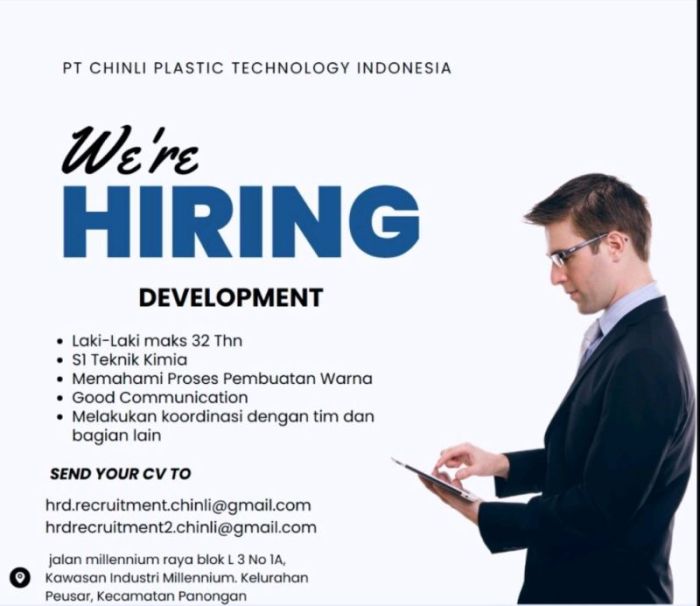 Gaji pt chinli plastic technology