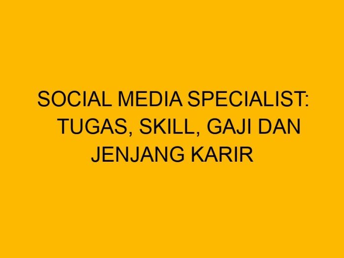 Gaji pekerja media sosial
